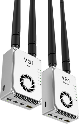 V31 Digital Video Transceiver Compatible with All Network Protocols for UAV Radio Link with 30km transmission range