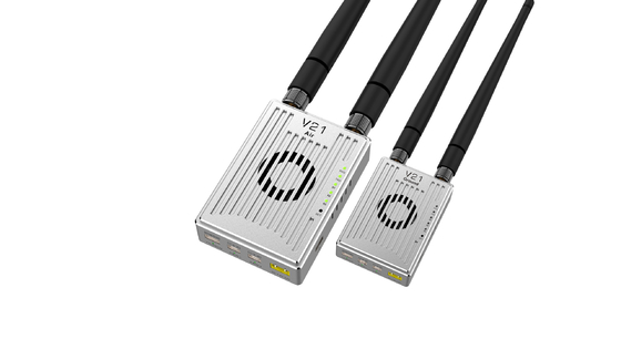 VM21 Video&amp;Data&amp;RC link supports three frequency bands and can transmit 10km Ground-to-Air with Mesh networking.