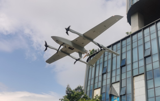 Customized carbon fiber gasoline engine drone remote measurement drone fixed wingspan 3.0m payload 40kg and 1000km range