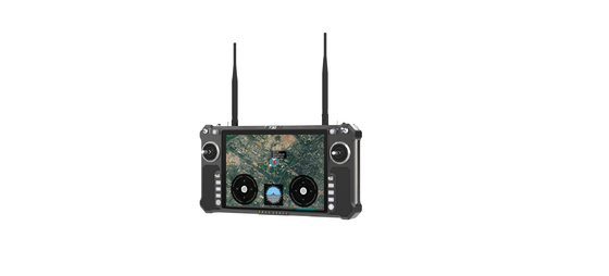T30 all-in-one hand-held GCS can control two to three drones at the same time with 23physical channels and Dual SBUS