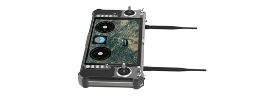 T30 all-in-one hand-held GCS is perfectly suitable for suicide and FPV drones with high brightness FHD touch screen