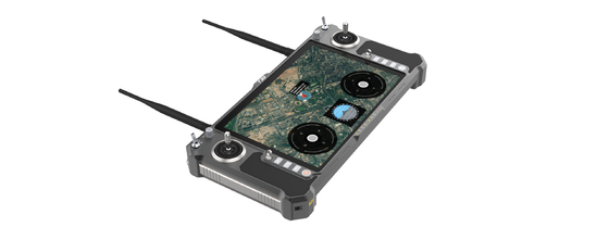 T30 all-in-one hand-held GCS is perfectly suitable for suicide and FPV drones with high brightness FHD touch screen