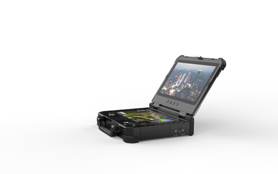 T40GCS - High-quality aluminum alloy constructed tactical ground control system with 13.3-inch dual touch screen