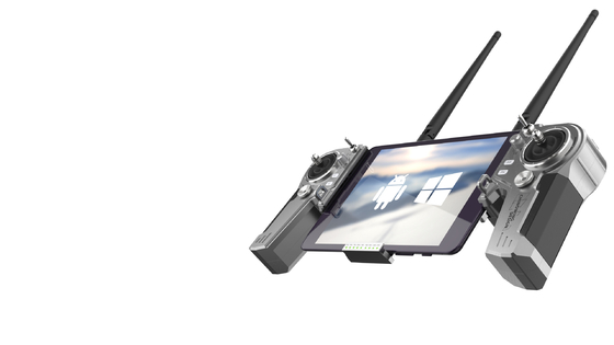 IP 53 Uav Drone Controller with tablet device 1060g 806-826MHz