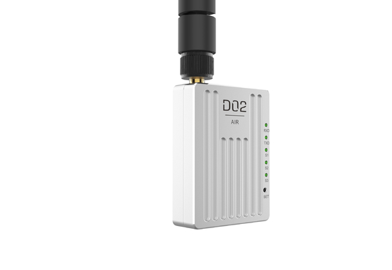 D02 data link has three frequency bands and supports point-to-multi, relay and point-to-multi modes with 30-60km range.