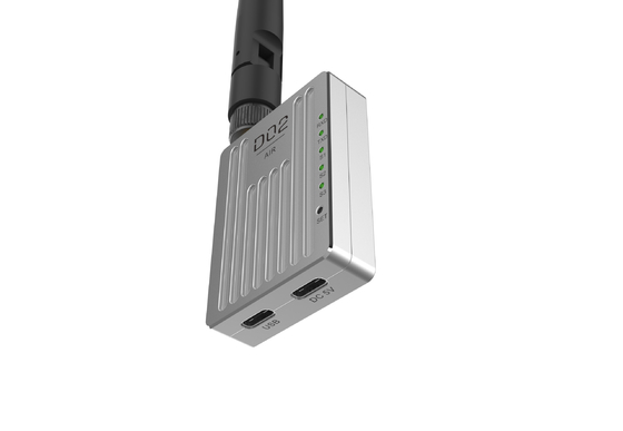 D02 data link has three frequency bands and supports point-to-multi, relay and point-to-multi modes with 30km range.