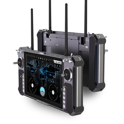 T30 all-in-one hand-held GCS is perfectly suitable for suicide and FPV drones with high brightness FHD touch screen